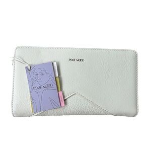Pixie Mood White Wallet Minimalist Design